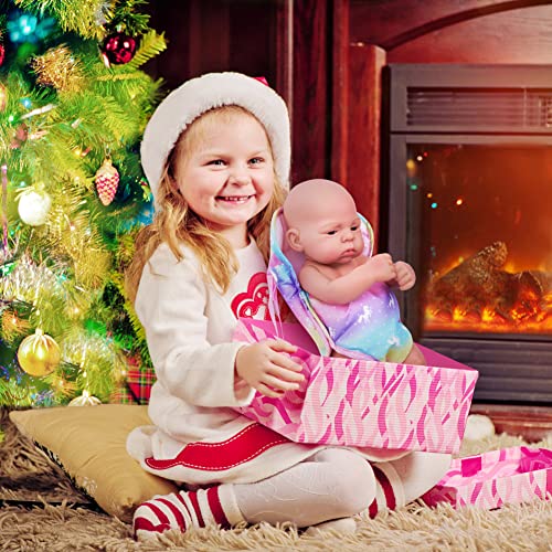 Aolso Baby Doll Carrier Storage Bag Backpack, Baby Doll Carrier with Adjustable Straps, Doll Sling Carrier Front and Back Portable Bag Doll Accessories for 14-18 Inch Dolls (Doll Not Included)