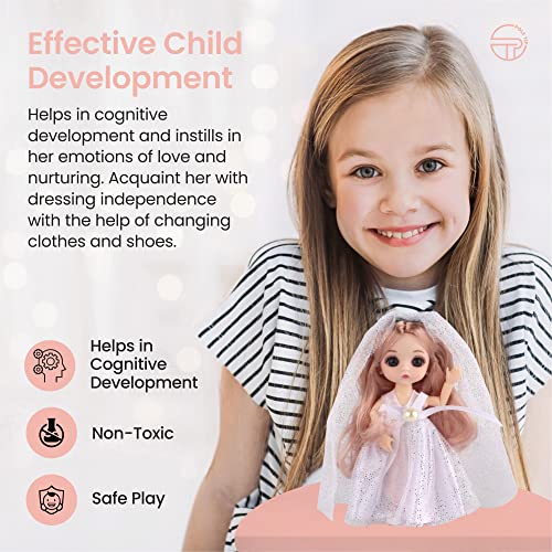 Pole Tip Baby Dolls For Kids, Soft Dolls, Mini Dolls, Dolls For Girls, Party Bag Fillers For Kids, Christmas And Easter Gifts For Kids , Toddler Garden Toys , Travel Toys For Kids ( White Doll )