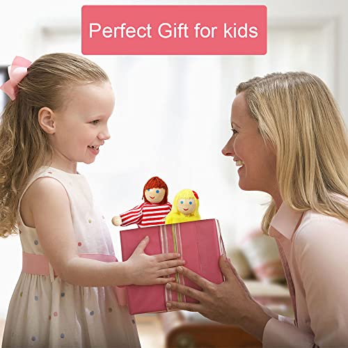 Lifreer Dolls Family Set Dolls Houses People, Sets of 7 People Wooden Family Doll Toys Dolls House Accessories for Doll House Kids Children Toy, House Family Furniture Miniature