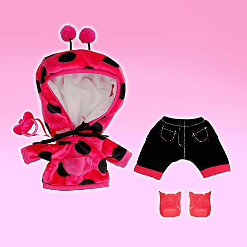 CRY BABIES Dressy Lady Ladybug | Interactive baby doll that cries Real tears, with coloured hair and changeable Outfits to Dress up - Toy & function doll for kids + 18 months