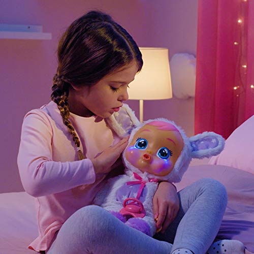 Cry Babies Goodnight Coney - Soft Cuddly Baby Doll, Baby Sleep Toy with Night Light and Lullaby, Baby Toy and Bedtime Dolls for Kids Aged +18 Months