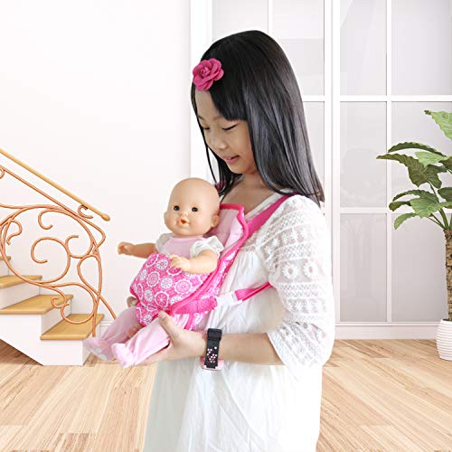 ZITA ELEMENT 1 Pcs Doll Backpack for 14 - 16 Inch Baby Doll & 18 Inch Girl Doll Carrier Accessories