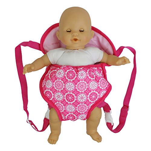 ZITA ELEMENT 1 Pcs Doll Backpack for 14 - 16 Inch Baby Doll & 18 Inch Girl Doll Carrier Accessories