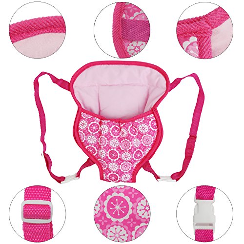 ZITA ELEMENT 1 Pcs Doll Backpack for 14 - 16 Inch Baby Doll & 18 Inch Girl Doll Carrier Accessories