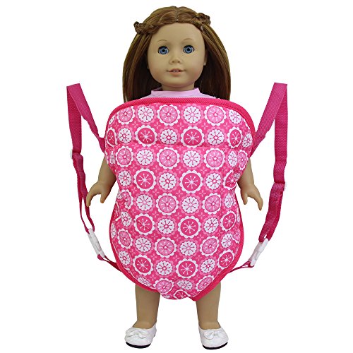 ZITA ELEMENT 1 Pcs Doll Backpack for 14 - 16 Inch Baby Doll & 18 Inch Girl Doll Carrier Accessories