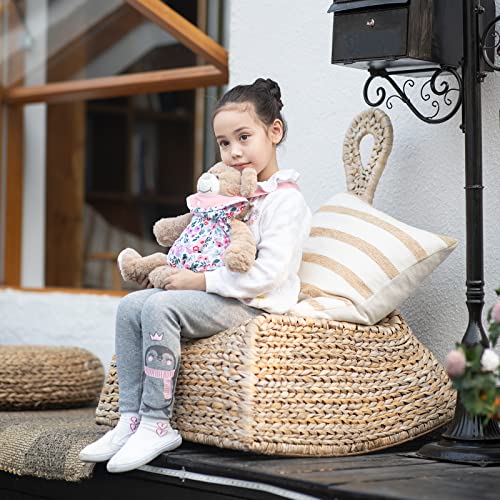 GAGAKU Baby Doll Carrier for Kids Stuffed Animal Carrier Reborn Baby Carrier with Adjustable Straps for American Girl Doll Bitty Baby Doll Accessories - Pink (Leaf)