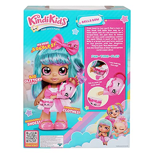 Kindi Kids Fun Time Friends Bella Bow, Pre-school Kindi Kids 10 inch doll and 2 Shopkin Accessories 