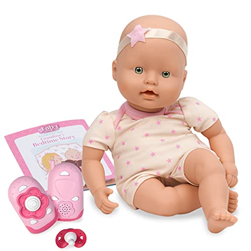 Baby Sweetheart BG7006Z Bed Time 12-inch Soft-Body Newborn Easy-to-Read Story Book and Baby Doll Accessories
