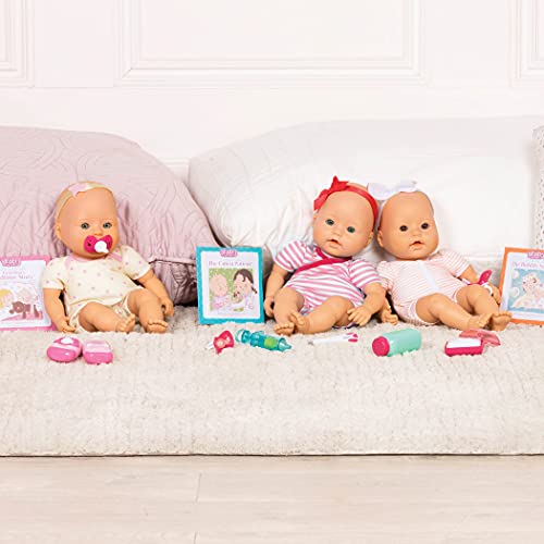 Baby Sweetheart BG7006Z Bed Time 12-inch Soft-Body Newborn Easy-to-Read Story Book and Baby Doll Accessories