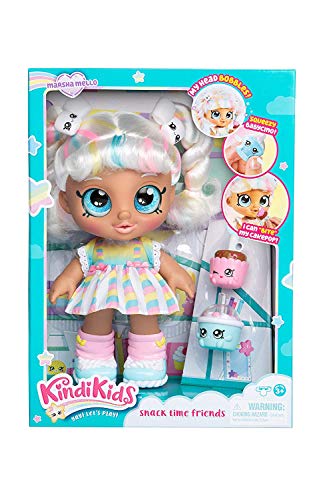 Kindi Kids Marsha Mello 10 Inch Toddler Doll and 2 Shopkin Accessories, Styles may vary
