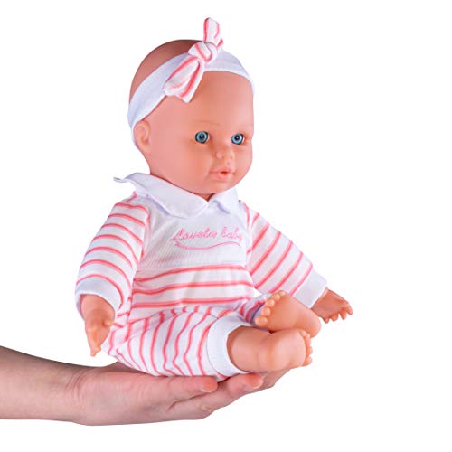 Prextex TWIN Realistic Baby Doll Set with Accessories - 12inch Twin Dolls Boy and Girl, Soft Doll Set with Pink and Blue Toy Bottle - Best Gift for Toddlers and Girls for Kids Ages 5 and Up