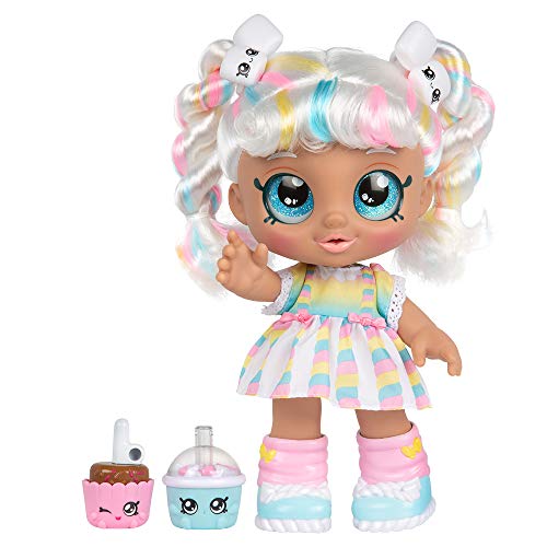 Kindi Kids Marsha Mello 10 Inch Toddler Doll and 2 Shopkin Accessories, Styles may vary