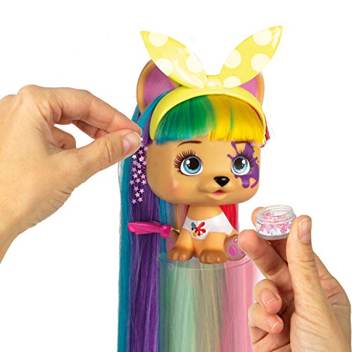 VIP PETS | Surpsie collectible puppy Doll with extra-long Hair - Surprise toys & Hair Reveal Doll for kids +3 Years