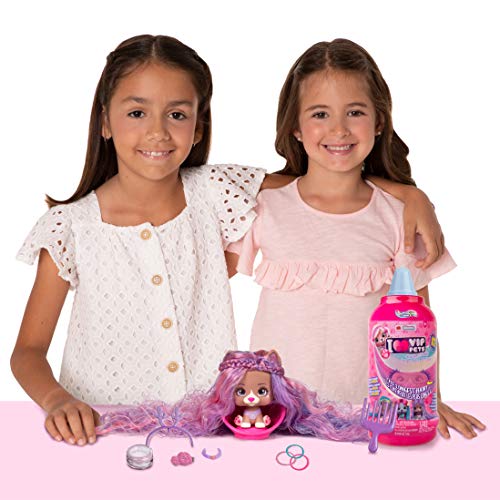 VIP PETS | Surpsie collectible puppy Doll with extra-long Hair - Surprise toys & Hair Reveal Doll for kids +3 Years