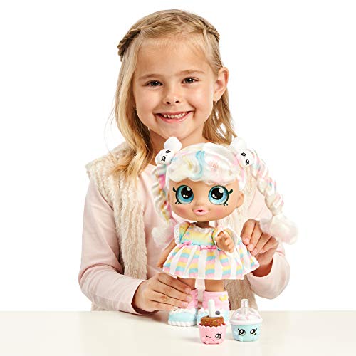 Kindi Kids Marsha Mello 10 Inch Toddler Doll and 2 Shopkin Accessories, Styles may vary