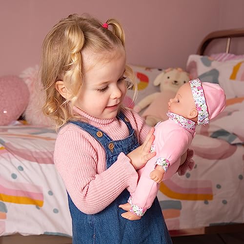 Molly Dolly Baby Doll Set - Soft Talking Doll With 2 Outfits & Accessories - Baby Dolls For Girls - Doll Suitable From 2 Years +