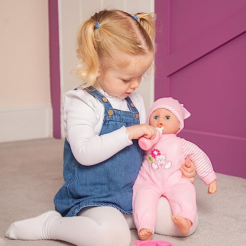 Molly Dolly Sweet Sounds - Talking Girl Baby Doll & Accessories Set - Baby Dolls For 2 - 6 Year Old Girls
