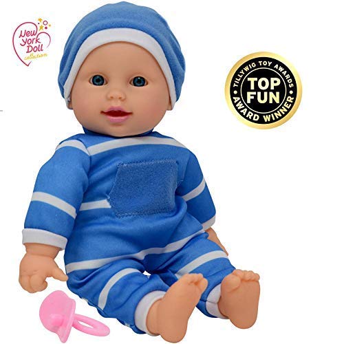 The New York Doll Collection 11 inch / 28 cm Soft Body Baby Doll in Gift Box - 11 inch / 28 cm Baby Doll (Boy)