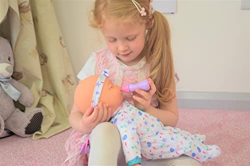 KOOKAMUNGA KIDS 16 Inch Interactive Baby Doll - Realistic Baby Doll w/Expressions - Touch Activated Features and Sounds - Lifelike Moving Chest, Breathes, Cries, Suckles & Giggles w/Toy Baby Bottle