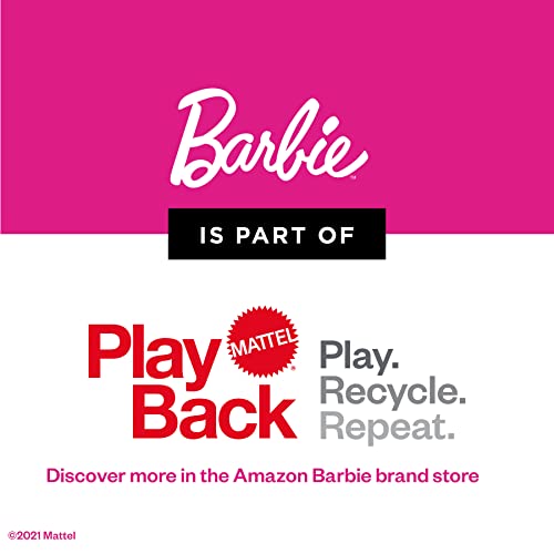 ​Barbie Travel Doll, Blonde, with Puppy, Opening Suitcase, Stickers and 10+ Accessories, for 3 to 7 Year Olds, FWV25