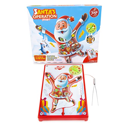 Santa's Operation Kids Board Game - Board Game For Kids 6+ - Christmas Board Game For Families - Remove the Body Parts or Face The Buzzer