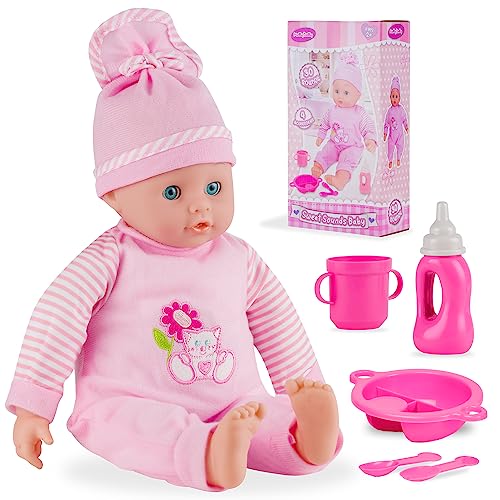 Molly Dolly Sweet Sounds - Talking Girl Baby Doll & Accessories Set - Baby Dolls For 2 - 6 Year Old Girls