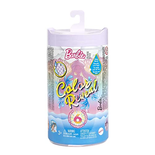 ​Barbie Chelsea Color Reveal Doll with 6 Surprises, Sunshine & Sprinkles Series with Lavender Flower Print & Color Change; Gift for Kids 3 Years & Older