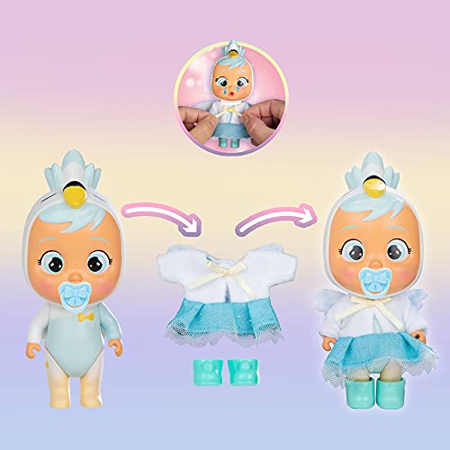 Cry Babies Magic Tears Storyland, Dress Me Up, Surprise Collectible Doll with Outfits, Real tears and Accessories in a Wardrobe capsule; Figures for girls and boys 3 years and up Multicoloured