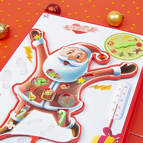 Santa's Operation Kids Board Game - Board Game For Kids 6+ - Christmas Board Game For Families - Remove the Body Parts or Face The Buzzer