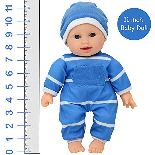 The New York Doll Collection 11 inch / 28 cm Soft Body Baby Doll in Gift Box - 11 inch / 28 cm Baby Doll (Boy)