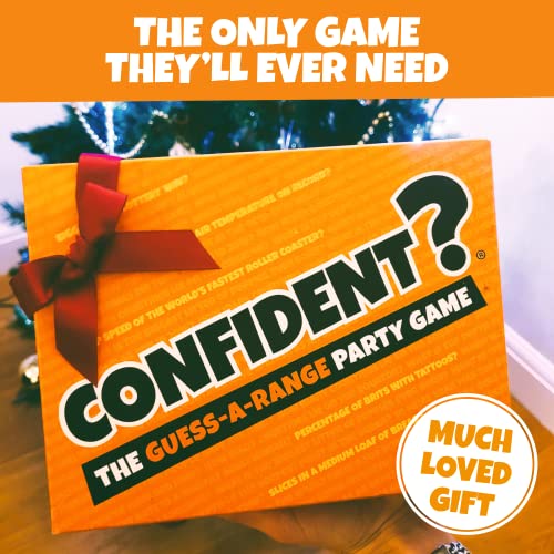 CONFIDENT? - The Guess-a-Range Party Game that's fun for everyone - Family Board Games for Adults, Kids & Teenagers