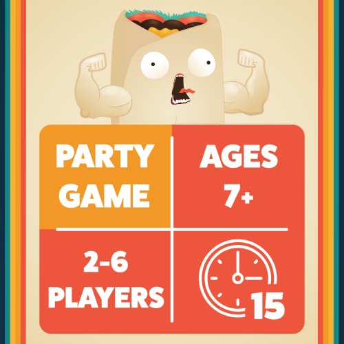 Exploding Kittens Throw Throw Burrito Card Games for Adults Teens & Kids, A Dodgeball Card Game, Lingua Inglese