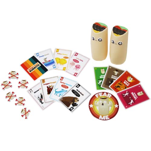 Exploding Kittens Throw Throw Burrito Card Games for Adults Teens & Kids, A Dodgeball Card Game, Lingua Inglese