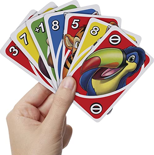 UNO Junior Card Game with 45 Cards, Gift for Kids 3 Years Old & Up, GKF04