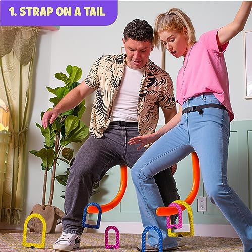 It's Bananas! The Monkey Tail Game - Indoor Fun Active Family Cards and Board Game for Kids, Teens, and Adults - Top 10 Best Board Games 2023 for Party, Birthday, Christmas, Game Night