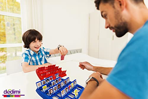 Dedimi Who is it kids games - Guess Cartoon Identity strategy Board game for boys and girls - 48 frames, 2 x game board
