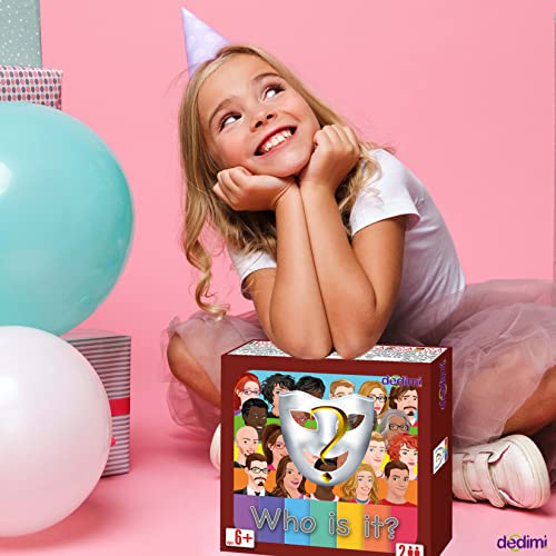 Dedimi Who is it kids games - Guess Cartoon Identity strategy Board game for boys and girls - 48 frames, 2 x game board