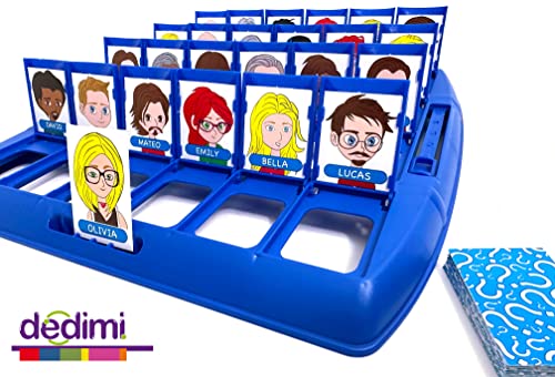 Dedimi Who is it kids games - Guess Cartoon Identity strategy Board game for boys and girls - 48 frames, 2 x game board