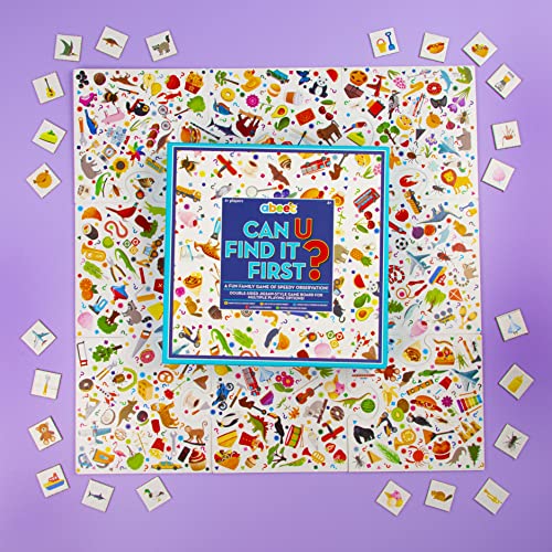 abeec Can U Find It First – Fun Family Board Game Of Speedy Observation – Educational Game For Kids - Board Games Kids - Bingo Game
