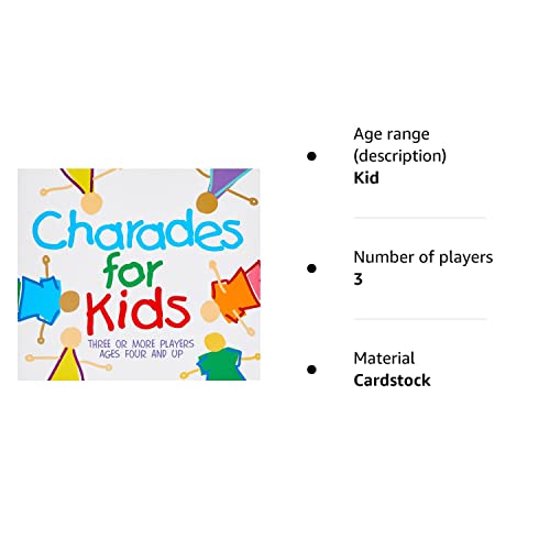 University Games Charades for Kids Game