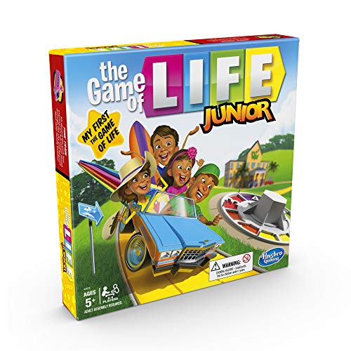 Hasbro Gaming The Game of Life Junior Board Game for Kids From Age 5, Game for 2 to 4 Players