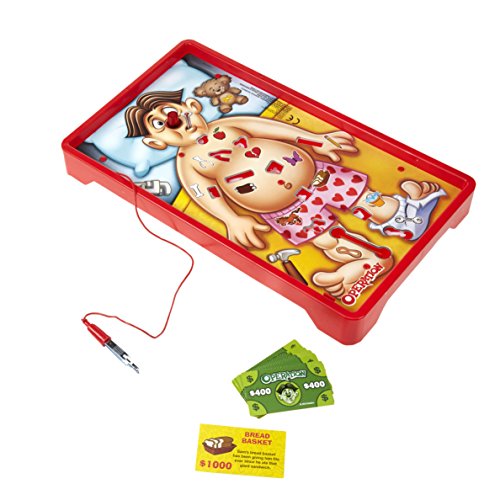 Hasbro Gaming Classic Operation Game, Electronic Board Game with Cards, Indoor Game for Kids Ages 6 and Up