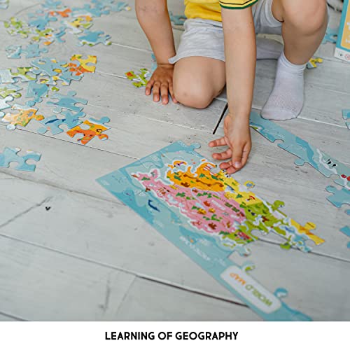 Dodo Map of The World Educational Gift Set. 100 Piece Puzzle. D300123 Suitable for Children 5 Years +, Various