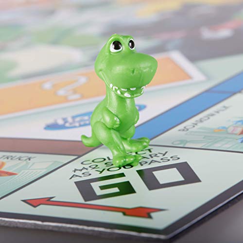 Monopoly Junior Game, Monopoly Board Game for Kids, Family Game for 2-4 Players, Multicolor