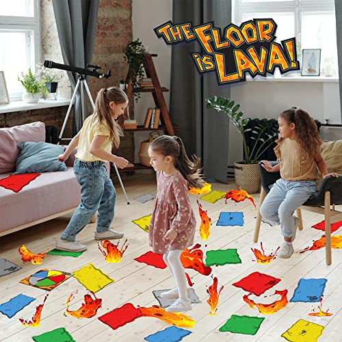 The Floor is Lava! | The Fun, Physical, Lava Leaping Game | Kids Party Games | For 2-6 Players | Ages 5+
