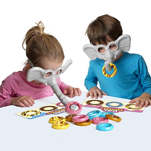 IDEAL | Doh Nutters: The elefantastic game of picking up doughnuts! | Kids Games | For 2-4 Players | Ages 4+