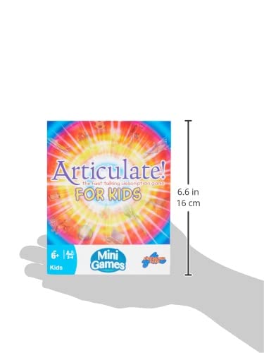 Drumond Park Articulate for Kids Mini Board Game, Travel Games for Kids, Compact Version of the Fast Talking Description Game, Family Games for Kids Suitable for Boys and Girls from 6+ Years