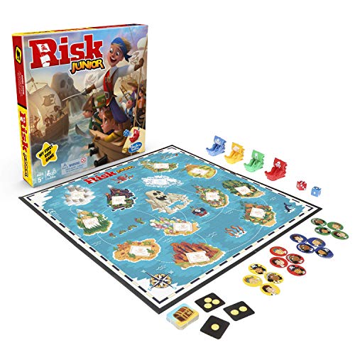 Hasbro Gaming Risk Junior Game, Strategy Board Game, Pirate Themed Game,One Colour,Ages 5 and Up