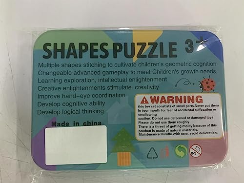 Vanmor 68 Pcs Tangram Puzzles for Kids, Tangrams for Kids Tangram Puzzle Tangram Wooden Puzzle Tangrams for Toddlers Tangram Game Puzzles for 3 4 5 6 Years old Toys Age 3-6 Years Old Boys Girls Gifts