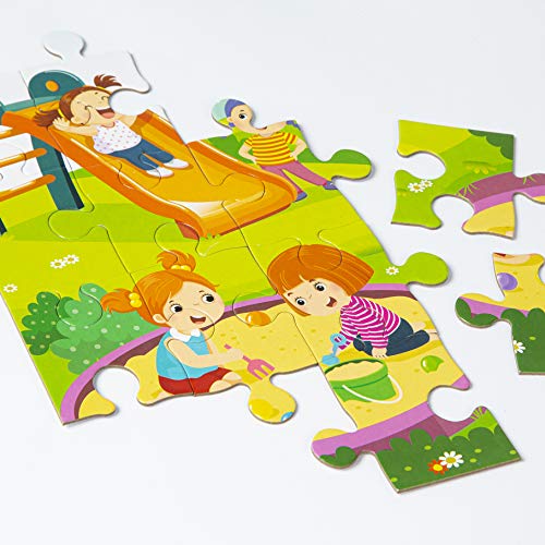 abeec 8 Puzzle Collection – 8 x 45 Piece Jigsaw Puzzles for Kids 3+ - Children’s Jigsaws: Animal Jigsaw, Fairy Jigsaw, Dinosaur Jigsaw, Circus Jigsaw and More…